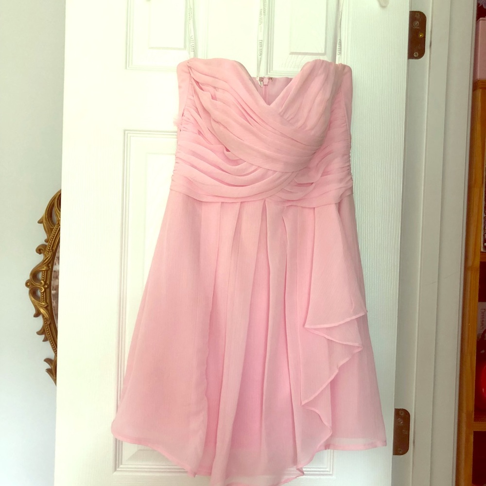 Formal dress in tickled pink